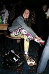 Donna Soloway getting ready at the Children's Advocacy Center of Manhattan's 8th. Annual Bowling Bowl at the Chelsea Pier on May 12, 2004. (photo by Rob Rich copyright 2004<br>516-676-3939)