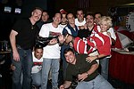 Cochair Lyn Paulsin with memebers of the NYFD at the Children's Advocacy Center of Manhattan's 8th. Annual Bowling Bowl at the Chelsea Pier on May 12, 2004. (photo by Rob Rich copyright 2004<br>516-676-3939)