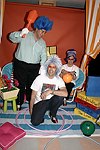 Lou Curreri, Ben Gonson, and Connie Pfander at the Children's Advocacy Center of Manhattan's 8th. Annual Bowling Bowl at the Chelsea Pier on May 12, 2004. (photo by Rob Rich copyright 2004<br>516-676-3939)