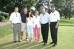 Stuart Weisenfeld, Marcy Goodman,Pam Liebman,Neal Sroka,Paul Goodman at the 2nd Annual Golf Outing to benefit the Wipe Out Leukemia Forever Foundation at the Winged Foot Golf Club on July 26, 2004 in Mamaroneck, N.Y. photo by Rob Rich copyright 2004 516-676-3939 robwayne1@aol.com