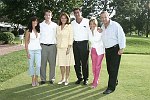 Marcy Goodman, Stuart Weisenfeld, Lorraine Bracco, Paul Goodman, Pamela Liebman, and Neal Sroka  at the 2nd Annual Golf Outing to benefit the Wipe Out Leukemia Forever Foundation at the Winged Foot Golf Club on July 26, 2004 in Mamaroneck, N.Y. photo by Rob Rich copyright 2004 516-676-3939 robwayne1@aol.com