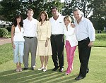 Marcy Goodman, Stuart Weisenfeld, Lorraine Bracco, Paul Goodman, Pamela Liebman, and Neal Sroka  at the 2nd Annual Golf Outing to benefit the Wipe Out Leukemia Forever Foundation at the Winged Foot Golf Club on July 26, 2004 in Mamaroneck, N.Y. photo by Rob Rich copyright 2004 516-676-3939 robwayne1@aol.com