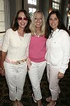 Paula Novick, Beth Varon, and Mona Davis at the Evelyn Lauder Breast Cancer Golf Tournament at Hampton Hills Golf Course in Westhamtpon on 8-5-04.<br>photo by Rob Rich copyright 2004 516-676-3939  robwayne1@aol.com