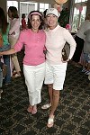 Linda Reinig and  Fern Fodiman at the Evelyn Lauder Breast Cancer Golf Tournament at Hampton Hills Golf Course in Westhamtpon on 8-5-04.<br>photo by Rob Rich copyright 2004 516-676-3939  robwayne1@aol.com