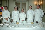 Thomas Burnham, Henri Viain, Susal Lifrieri, Ben Buckley, and Greg Stott  at the March of Dimes Gourmet Gala 2004 at the Pierre Hotel in Manhattan on October 18, 2004. photo by Rob Rich copyright 2004  516-676-3939 robwayne1@aol.com