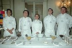 Thomas Burnham, Henri Viain, Susal Lifrieri, Ben Buckley, and Greg Stott  at the March of Dimes Gourmet Gala 2004 at the Pierre Hotel in Manhattan on October 18, 2004. photo by Rob Rich copyright 2004  516-676-3939 robwayne1@aol.com