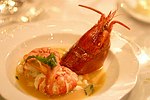 Baked Maine Lobster, root vegetables, and chicken broth at the March of Dimes Gourmet Gala 2004 at the Pierre Hotel in Manhattan on October 18, 2004. photo by Rob Rich copyright 2004  516-676-3939 robwayne1@aol.com