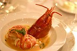 Baked Maine Lobster, root vegetables, and chicken broth at the March of Dimes Gourmet Gala 2004 at the Pierre Hotel in Manhattan on October 18, 2004. photo by Rob Rich copyright 2004  516-676-3939 robwayne1@aol.com