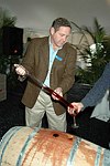 Winery  owner Paul Lowerre  at the Peconic Bay Winery 3rd. Annual Thanksgiving Barrell Tasting on 11-21-04 in Cutchogue, N.Y., honoring Larry Forgione and benefitting the NYIT Culinary Arts Program.<br>photo by Rob Rich copyright 2004 516-676-3939 robwayne1@aol.com