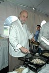 Larry Forgione from &quotAn American Place&quot  at the Peconic Bay Winery 3rd. Annual Thanksgiving Barrell Tasting on 11-21-04 in Cutchogue, N.Y., honoring Larry Forgione and benefitting the NYIT Culinary Arts Program.<br>photo by Rob Rich copyright 2004 516-676-3939 robwayne1@aol.com