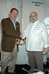 Winery owner Paul Lowerre and honoree Larry Forgione  at the Peconic Bay Winery 3rd. Annual Thanksgiving Barrell Tasting on 11-21-04 in Cutchogue, N.Y., honoring Larry Forgione and benefitting the NYIT Culinary Arts Program.<br>photo by Rob Rich copyright 2004 516-676-3939 robwayne1@aol.com