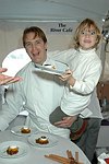 Brad  and Alex Steelman  at the Peconic Bay Winery 3rd. Annual Thanksgiving Barrell Tasting on 11-21-04 in Cutchogue, N.Y., honoring Larry Forgione and benefitting the NYIT Culinary Arts Program.<br>photo by Rob Rich copyright 2004 516-676-3939 robwayne1@aol.com