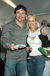 Michael Liebelson and Layne Lieberman  at the Peconic Bay Winery 3rd. Annual Thanksgiving Barrell Tasting on 11-21-04 in Cutchogue, N.Y., honoring Larry Forgione and benefitting the NYIT Culinary Arts Program.<br>photo by Rob Rich copyright 2004 516-676-3939 robwayne1@aol.com