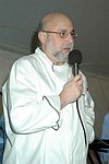 Honoree Larry Forgione  at the Peconic Bay Winery 3rd. Annual Thanksgiving Barrell Tasting on 11-21-04 in Cutchogue, N.Y., honoring Larry Forgione and benefitting the NYIT Culinary Arts Program.<br>photo by Rob Rich copyright 2004 516-676-3939 robwayne1@aol.com