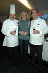 Gunter Grossman, Ann Lisa Manthos, and Charlie Walsh   at the Peconic Bay Winery 3rd. Annual Thanksgiving Barrell Tasting on 11-21-04 in Cutchogue, N.Y., honoring Larry Forgione and benefitting the NYIT Culinary Arts Program.<br>photo by Rob Rich copyright 2004 516-676-3939 robwayne1@aol.com