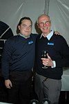 Bryan Brady and Gene Oliva  at the Peconic Bay Winery 3rd. Annual Thanksgiving Barrell Tasting on 11-21-04 in Cutchogue, N.Y., honoring Larry Forgione and benefitting the NYIT Culinary Arts Program.<br>photo by Rob Rich copyright 2004 516-676-3939 robwayne1@aol.com