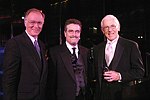Chuck Scarborough,Presenter Tom Bodett and Honoree Stan Richards at the Pratt Legends Scholarship Benefit Gala Dinner at the Rainbow Room on 5-25-04<br>photo by Rob Rich copyright 2004<br>516-676-3939<br>robwayne1@aol.com