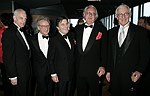 President Thomas F. Scutte, Honorees Victor Skrebneski ,Emanuel Ungaro, Richard Meier, and Stan Richards  at the Pratt Legends Scholarship Benefit Gala Dinner at the Rainbow Room on 5-25-04<br>photo by Rob Rich copyright 2004<br>516-676-3939<br>robwayne1@aol.com