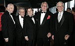 President Thomas F. Scutte, Honorees Victor Skrebneski ,Emanuel Ungaro, Richard Meier, and Stan Richards  at the Pratt Legends Scholarship Benefit Gala Dinner at the Rainbow Room on 5-25-04<br>photo by Rob Rich copyright 2004<br>516-676-3939<br>robwayne1@aol.com